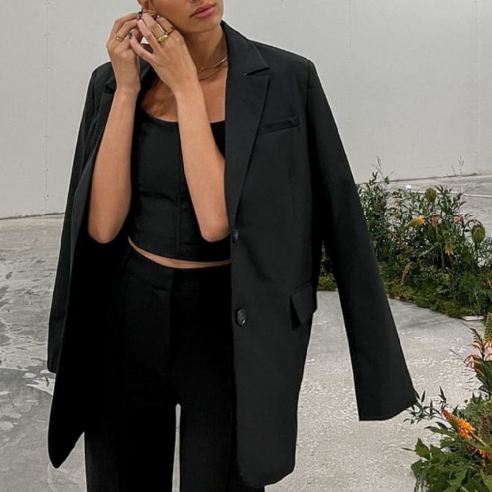 NA-KD black boyfriend blazer in size 32 or XS-like new